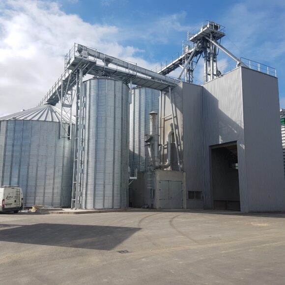 Photo extension de silos métalliques céréales